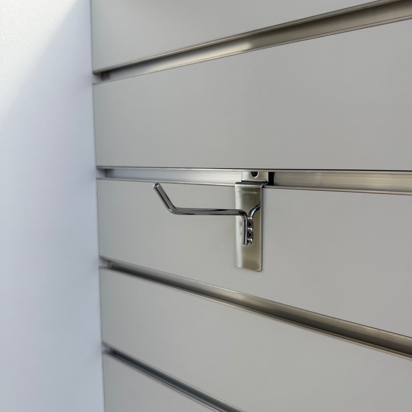 100mm Heavy Duty Chrome Slatwall Hook