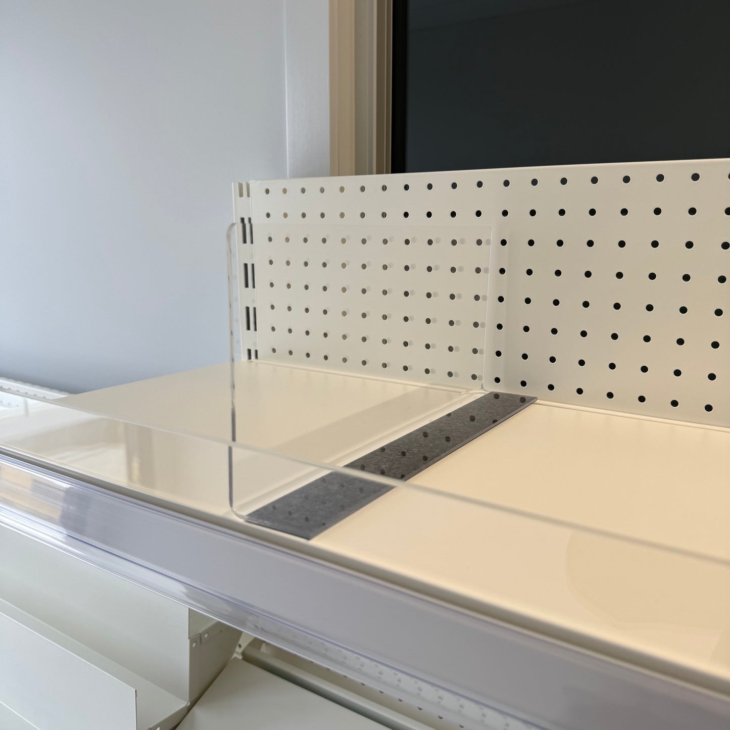 1800H White Retail Shelving Double Sided