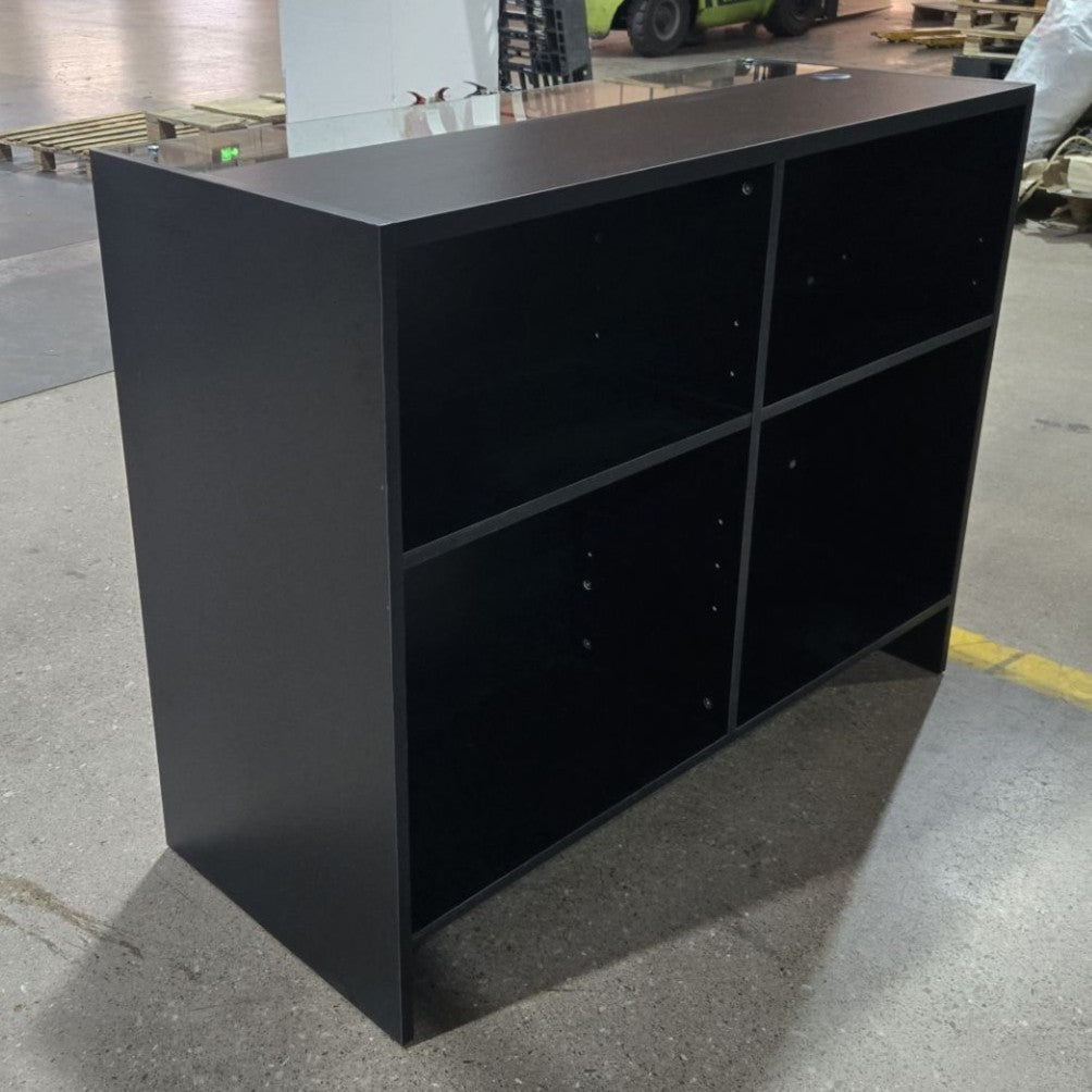 Retail Counter with Shelves and Glass Top 1200mm