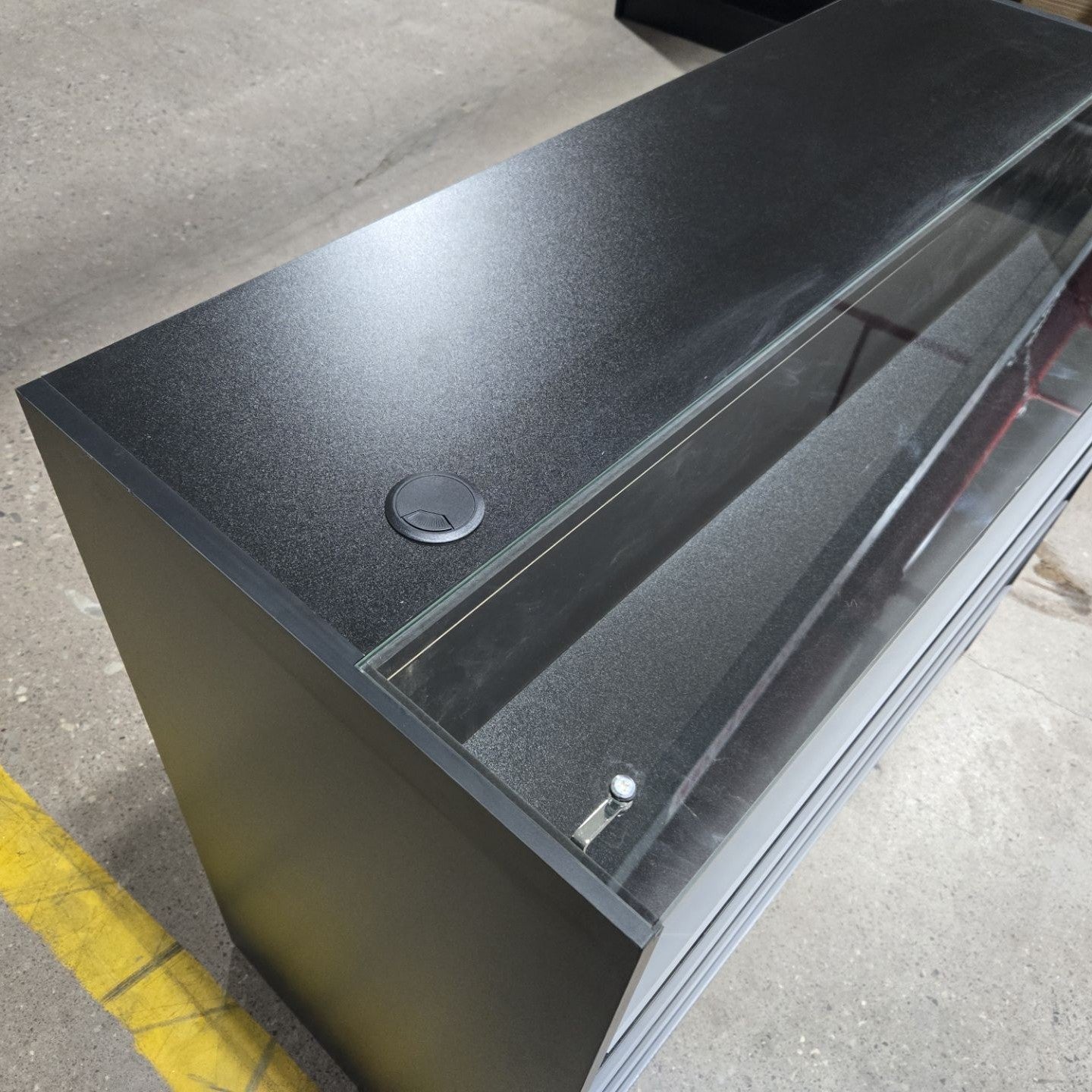 Retail Counter with Shelves and Glass Top 1200mm