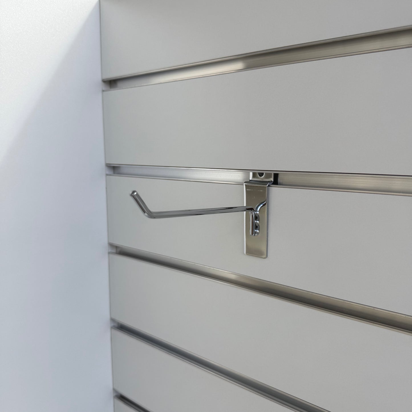 150mm Heavy Duty Chrome Slatwall Hook