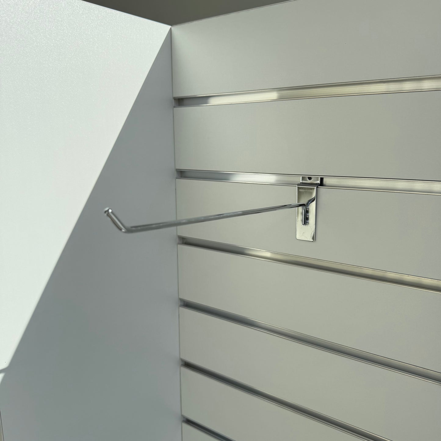 300mm Heavy Duty Chrome Slatwall Hook