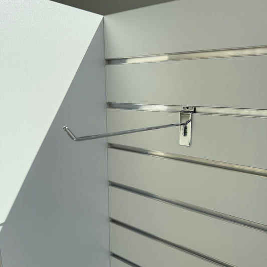 300mm Heavy Duty Chrome Slatwall Hook