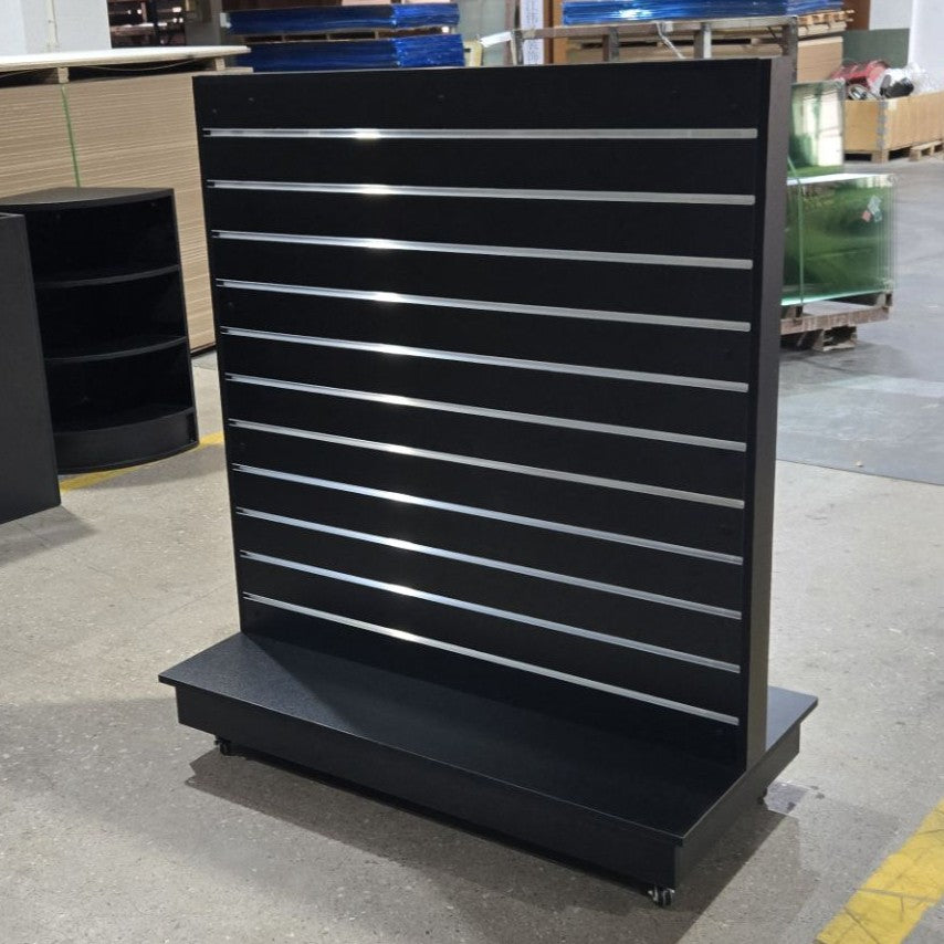 Black Double Sided Centre Bay Gondola with Wheels