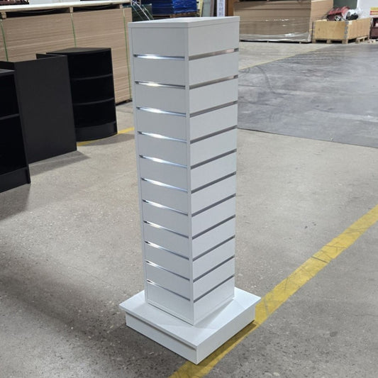 White Slatwall Spinning Gondola