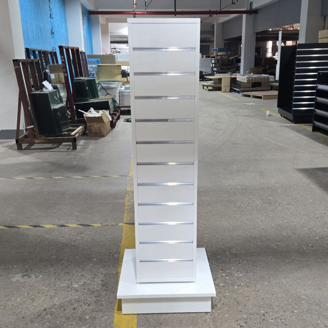 White Slatwall Spinning Gondola